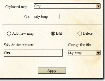 Editing screen for maps on Aces High flight sim game