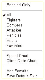 Control what you see in the hangar list of Aces High